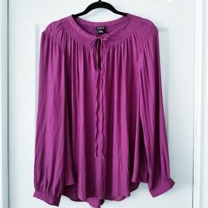 Torrid Flowy Long Sleeve Blouse